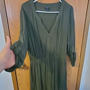 Torrid olive drab dress